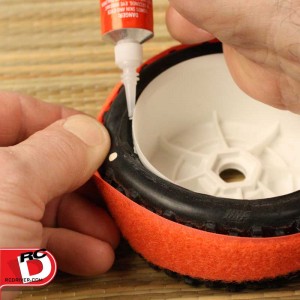 Gluing Tires with Zap Rubberized CA Glue