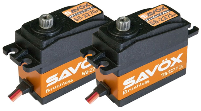Savox SB-2270SG and SB-2271SG Brushless Digital Servos