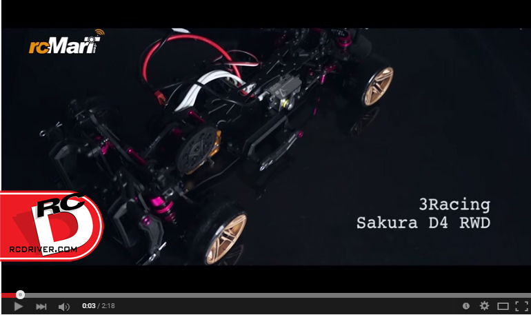 First Exclusive Action Video of 3Racing Sakura D4 RWD and AWD from rcMart