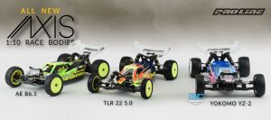 Pro-Line Axis series of race bodies for 1/10 2WD Buggy