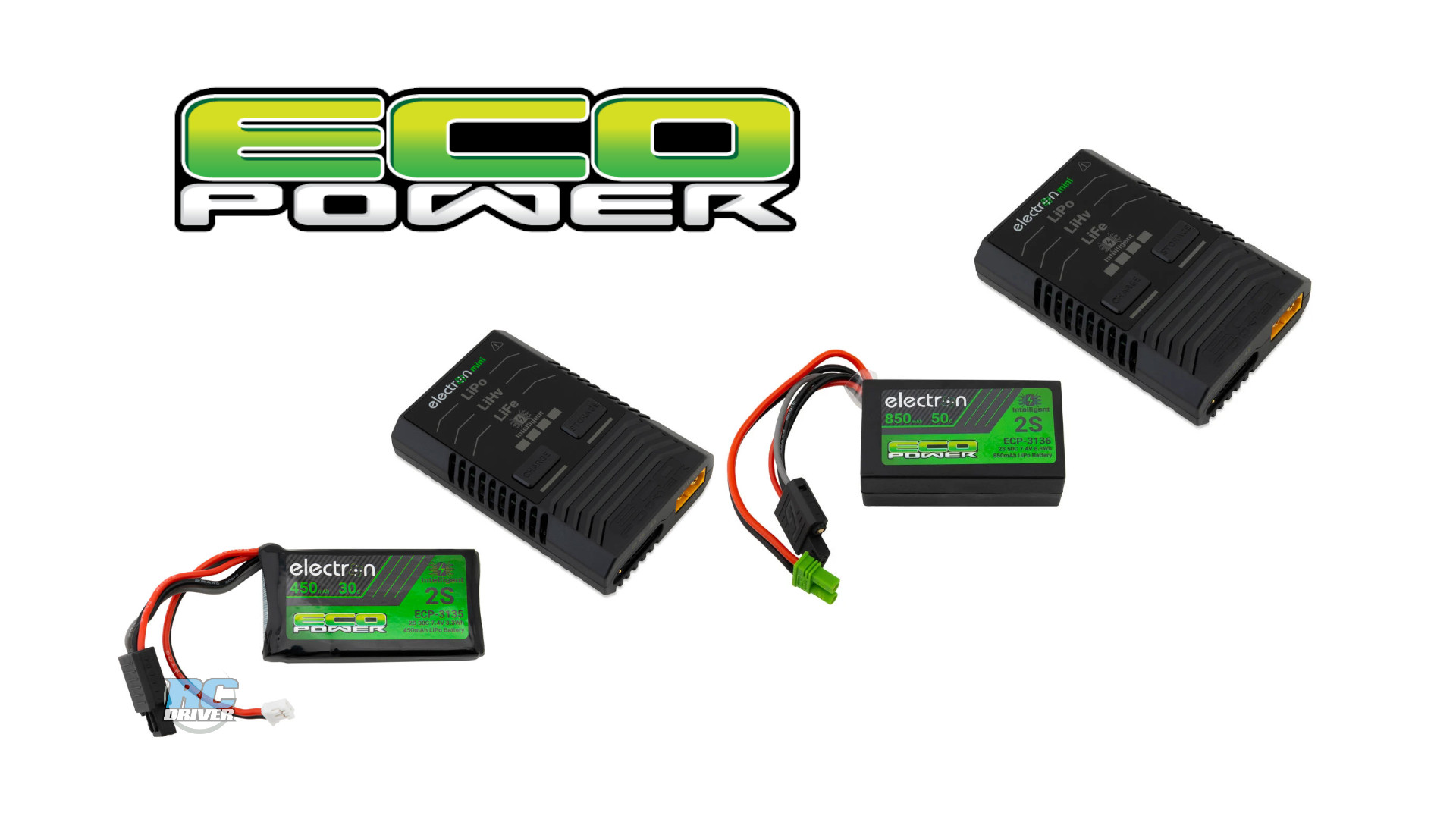 EcoPower Charger/Battery Bundles For Mini Vehicles